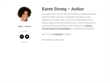 Tablet Screenshot of karen-strong.com